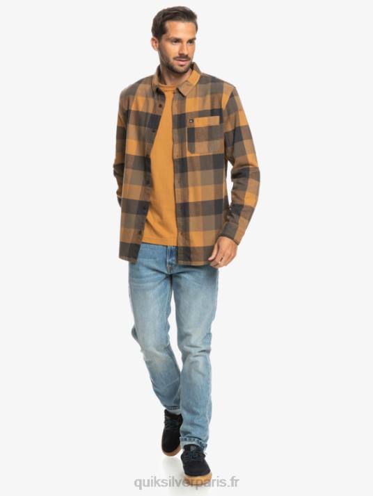 Hommes Quiksilver chemise en flanelle à manches longues motherfly D6PT1574 Mouche à cassonade