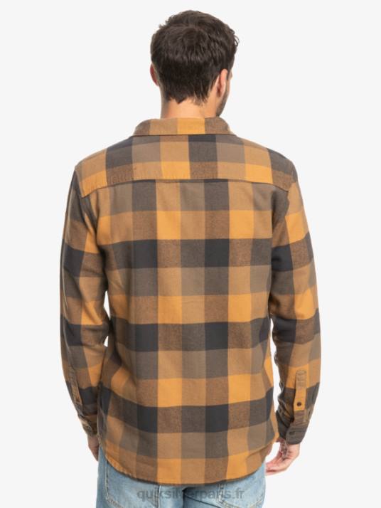 Hommes Quiksilver chemise en flanelle à manches longues motherfly D6PT1574 Mouche à cassonade