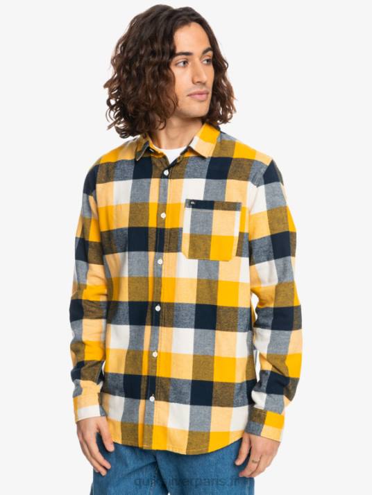 Hommes Quiksilver chemise en flanelle à manches longues motherfly D6PT1575 Mouche du bouleau 223