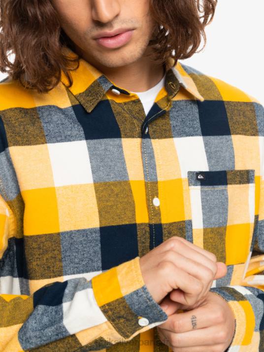 Hommes Quiksilver chemise en flanelle à manches longues motherfly D6PT1575 Mouche du bouleau 223