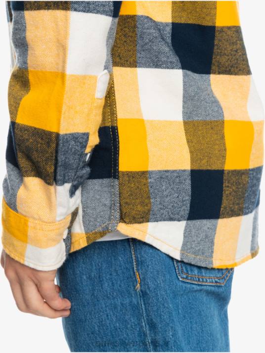 Hommes Quiksilver chemise en flanelle à manches longues motherfly D6PT1575 Mouche du bouleau 223