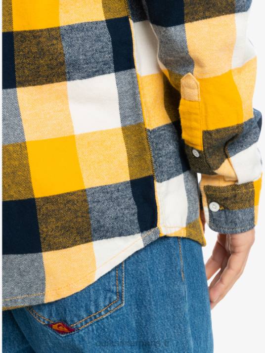 Hommes Quiksilver chemise en flanelle à manches longues motherfly D6PT1575 Mouche du bouleau 223