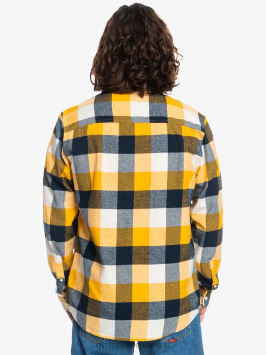 Hommes Quiksilver chemise en flanelle à manches longues motherfly D6PT1575 Mouche du bouleau 223