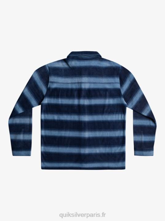 Hommes Quiksilver chemise en flanelle à manches longues surf days D6PT1556 blazer bleu marine à rayures en flanelle