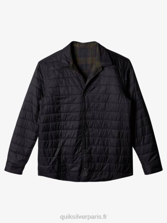 Hommes Quiksilver chemise en flanelle réversible isolée Free Climb D6PT1703 montée sans fantôme