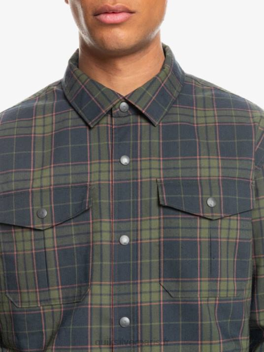 Hommes Quiksilver chemise en flanelle réversible isolée Free Climb D6PT1703 montée sans fantôme