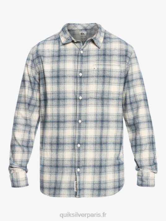 Hommes Quiksilver chemise en flanelle stretch à manches longues ganaway D6PT1768 ganaway de bouleau