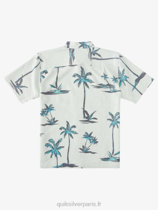 Hommes Quiksilver chemise hawaïenne manche courte waterman sea brise D6PT1500 subtile brise marine verte