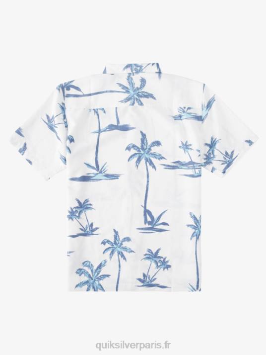 Hommes Quiksilver chemise hawaïenne manche courte waterman sea brise D6PT1501 brise de mer bleu crépuscule