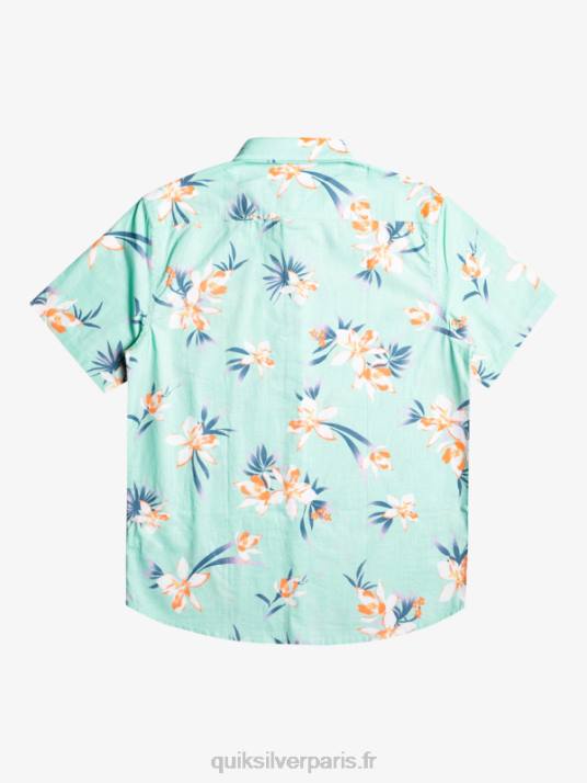Hommes Quiksilver chemise à manches courtes D6PT1089 verre de plage holidazé