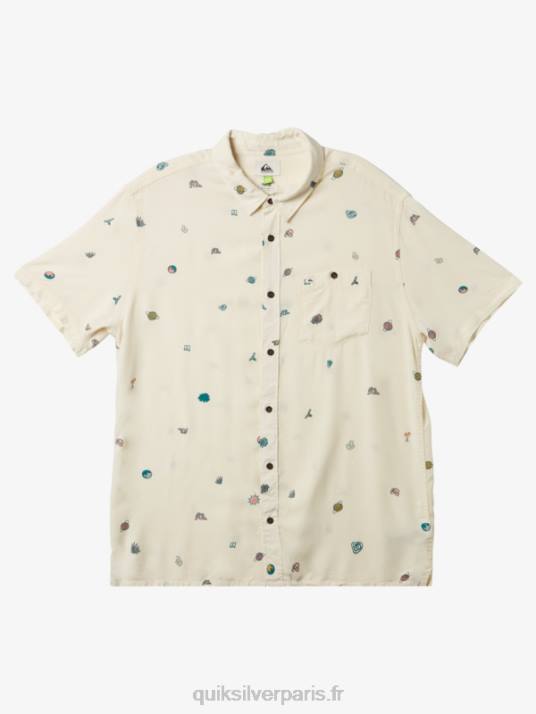 Hommes Quiksilver chemise à manches courtes D6PT1226 marque de bouleau