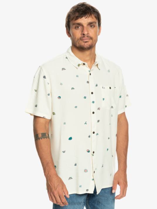 Hommes Quiksilver chemise à manches courtes D6PT1226 marque de bouleau