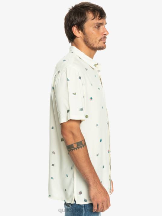 Hommes Quiksilver chemise à manches courtes D6PT1226 marque de bouleau