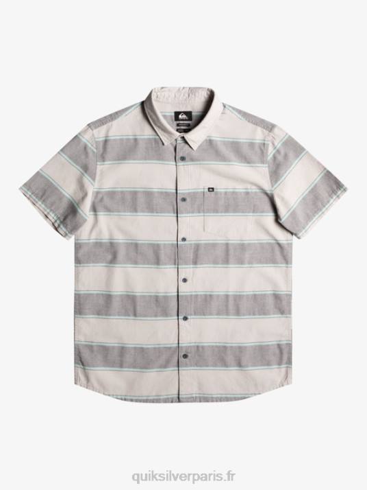 Hommes Quiksilver chemise à manches courtes aux heures de grande écoute D6PT1620 gris violet prime time