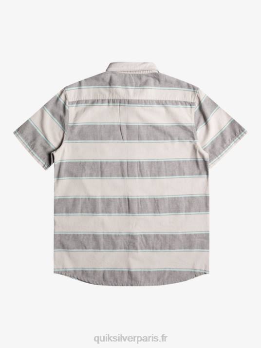 Hommes Quiksilver chemise à manches courtes aux heures de grande écoute D6PT1620 gris violet prime time