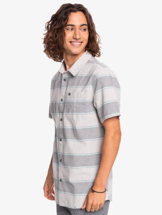 Hommes Quiksilver chemise à manches courtes aux heures de grande écoute D6PT1620 gris violet prime time