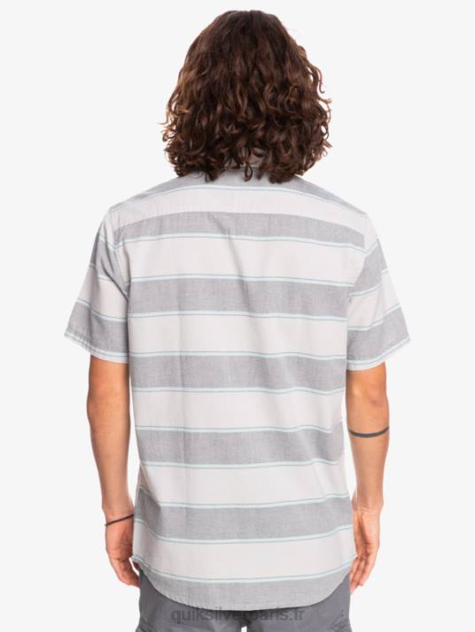 Hommes Quiksilver chemise à manches courtes aux heures de grande écoute D6PT1620 gris violet prime time