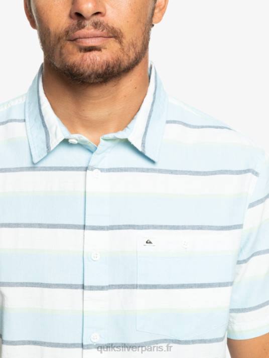 Hommes Quiksilver chemise à manches courtes cali sunrise D6PT1206 blanc cali lever du soleil 231