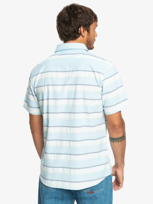 Hommes Quiksilver chemise à manches courtes cali sunrise D6PT1206 blanc cali lever du soleil 231