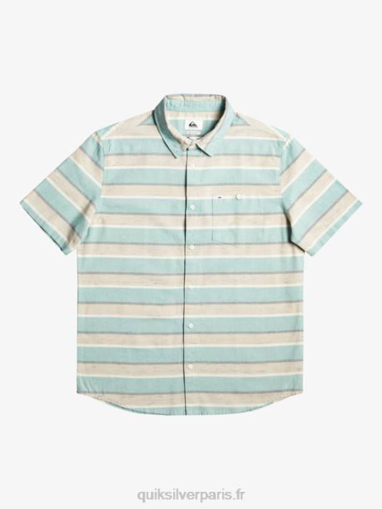 Hommes Quiksilver chemise à manches courtes cali sunrise D6PT1207 plaza taupe cali lever du soleil 231