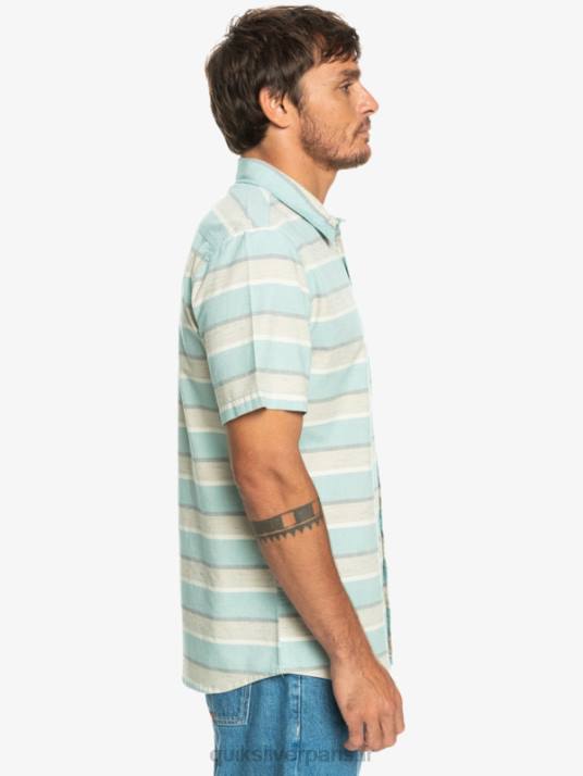 Hommes Quiksilver chemise à manches courtes cali sunrise D6PT1207 plaza taupe cali lever du soleil 231