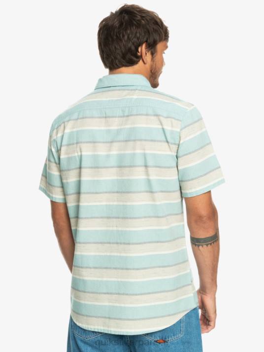 Hommes Quiksilver chemise à manches courtes cali sunrise D6PT1207 plaza taupe cali lever du soleil 231