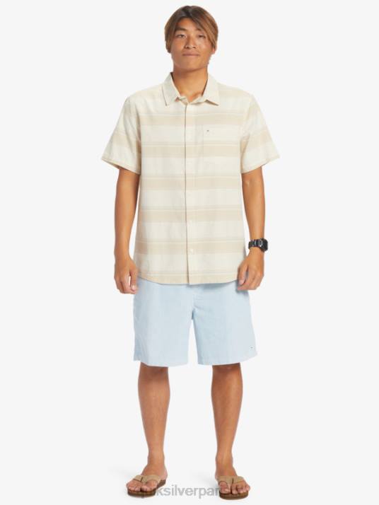 Hommes Quiksilver chemise à manches courtes cali sunrise D6PT445 bouleau cali str
