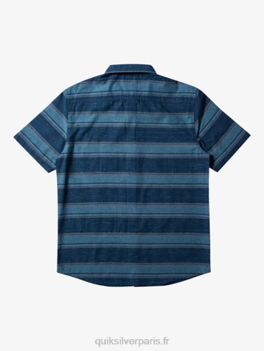 Hommes Quiksilver chemise à manches courtes cali sunrise D6PT446 minuit marine cali str