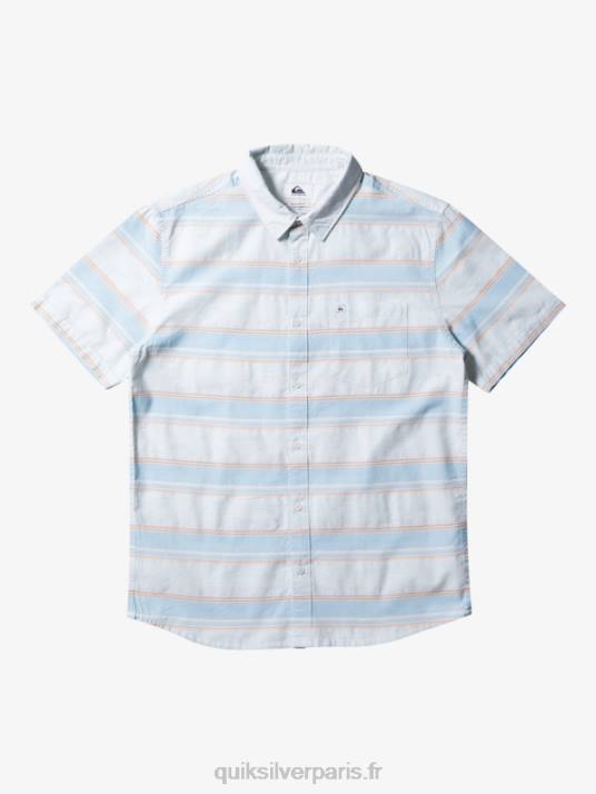 Hommes Quiksilver chemise à manches courtes cali sunrise D6PT447 ciel bleu cali str