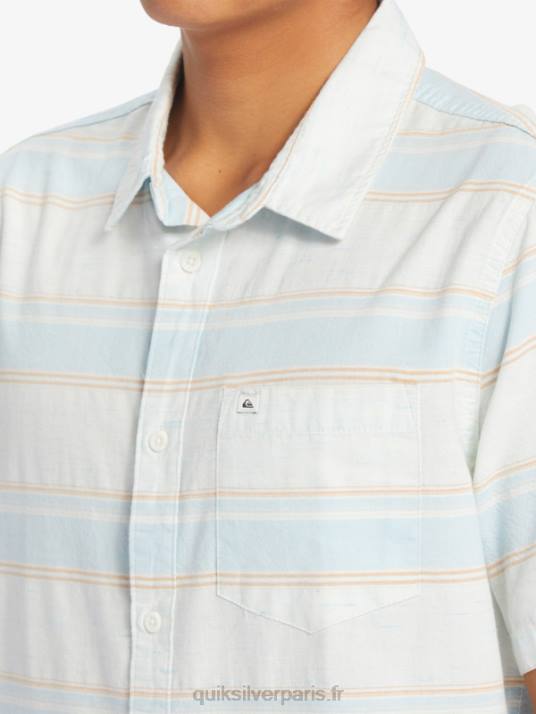 Hommes Quiksilver chemise à manches courtes cali sunrise D6PT447 ciel bleu cali str