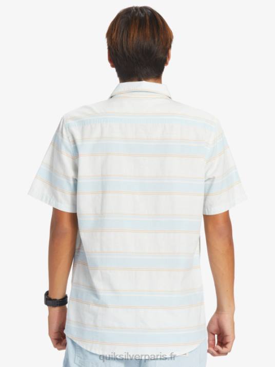Hommes Quiksilver chemise à manches courtes cali sunrise D6PT447 ciel bleu cali str