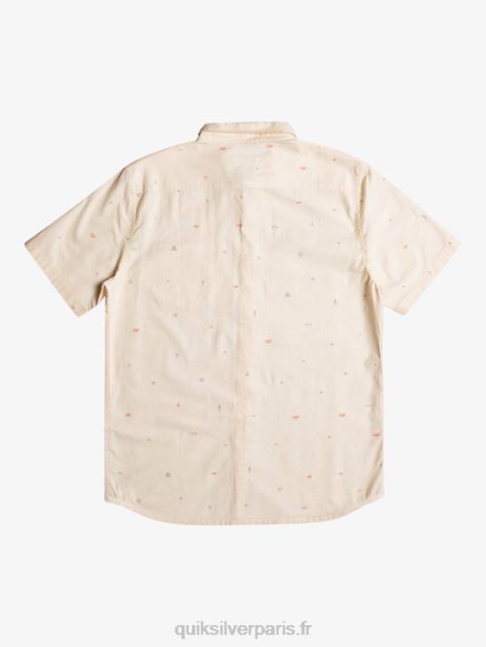 Hommes Quiksilver chemise à manches courtes espacées D6PT1630 bouleau espacé