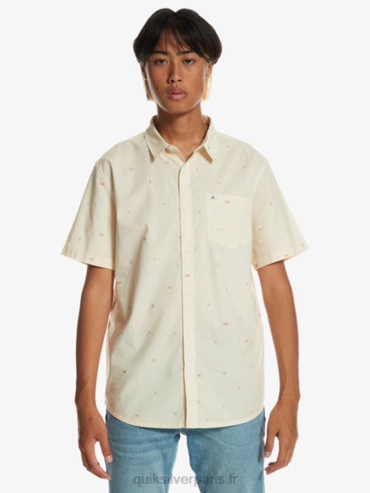 Hommes Quiksilver chemise à manches courtes espacées D6PT1630 bouleau espacé