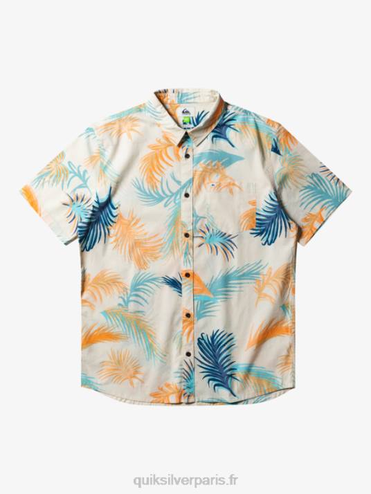 Hommes Quiksilver chemise à manches courtes à imprimé tropical D6PT550 pépin tropical de bouleau
