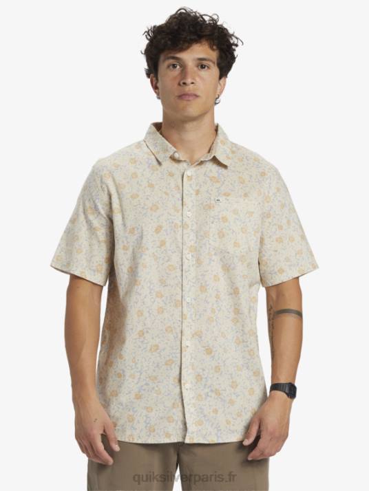 Hommes Quiksilver chemise à manches courtes moelleux fuzz D6PT1232 fuzz moelleux de bouleau