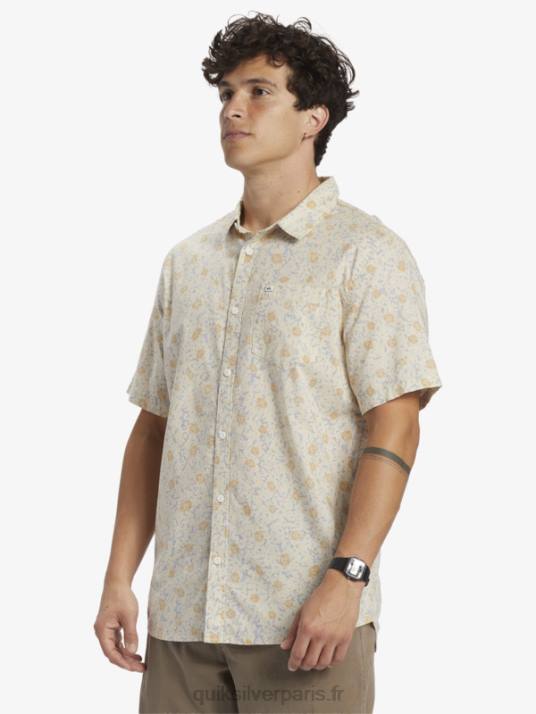 Hommes Quiksilver chemise à manches courtes moelleux fuzz D6PT1232 fuzz moelleux de bouleau
