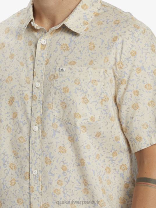 Hommes Quiksilver chemise à manches courtes moelleux fuzz D6PT1232 fuzz moelleux de bouleau