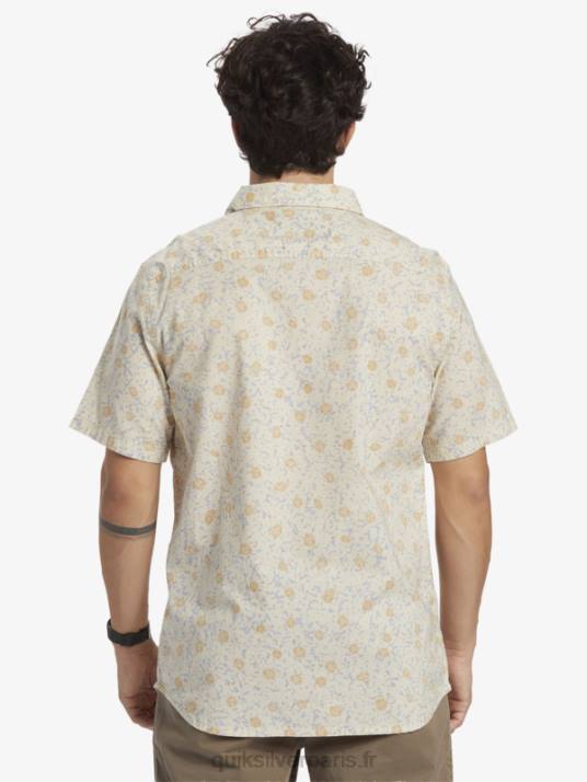Hommes Quiksilver chemise à manches courtes moelleux fuzz D6PT1232 fuzz moelleux de bouleau