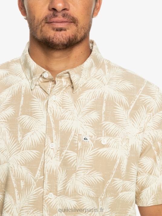 Hommes Quiksilver chemise à manches courtes moment éphémère D6PT994 plage moment fugace