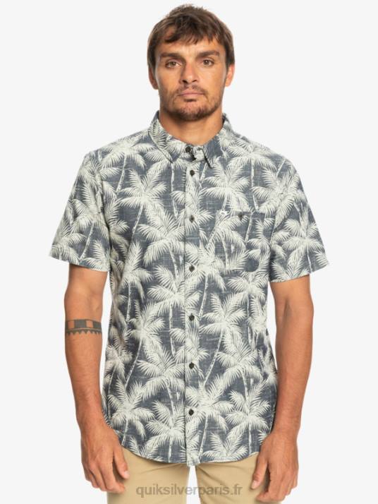 Hommes Quiksilver chemise à manches courtes moment éphémère D6PT995 moment fugace de la marine