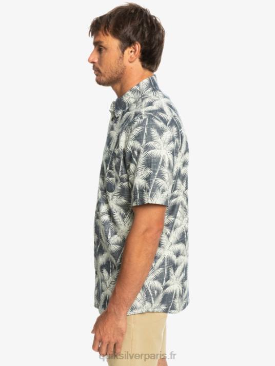 Hommes Quiksilver chemise à manches courtes moment éphémère D6PT995 moment fugace de la marine
