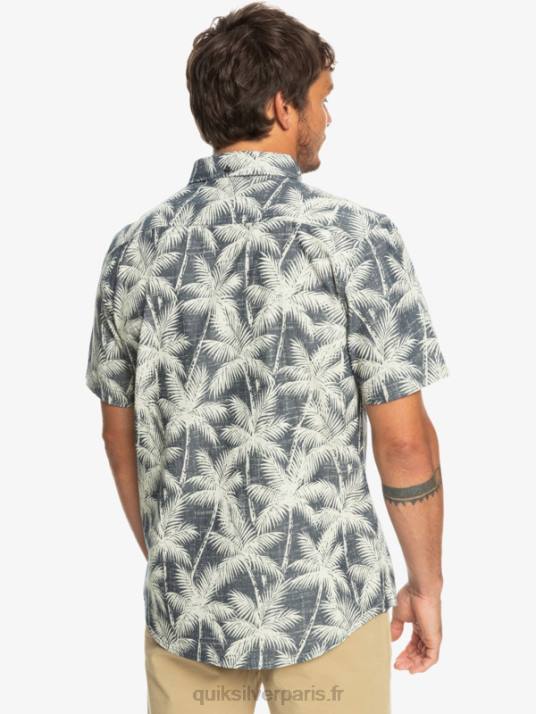 Hommes Quiksilver chemise à manches courtes moment éphémère D6PT995 moment fugace de la marine
