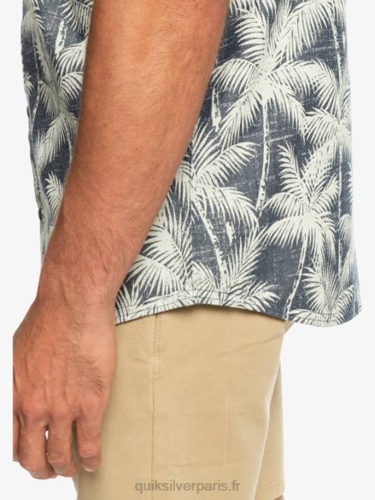 Hommes Quiksilver chemise à manches courtes moment éphémère D6PT995 moment fugace de la marine