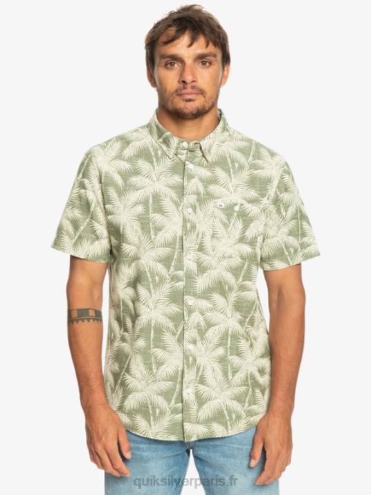 Hommes Quiksilver chemise à manches courtes moment éphémère D6PT996 moment fugace à quatre feuilles