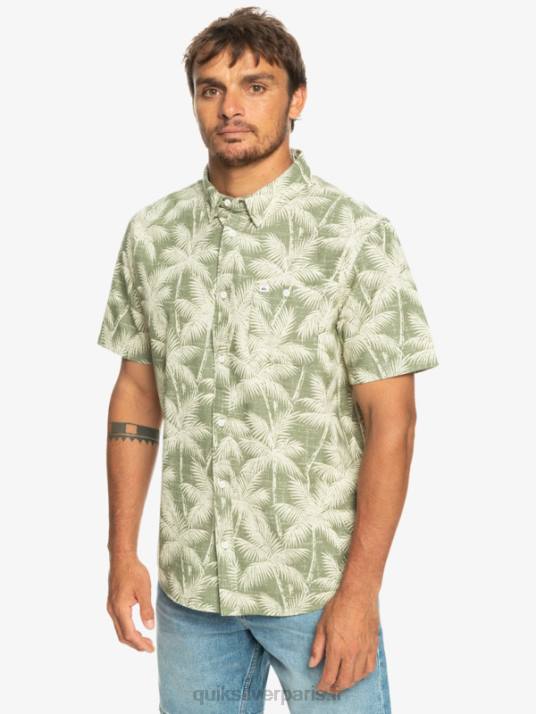 Hommes Quiksilver chemise à manches courtes moment éphémère D6PT996 moment fugace à quatre feuilles