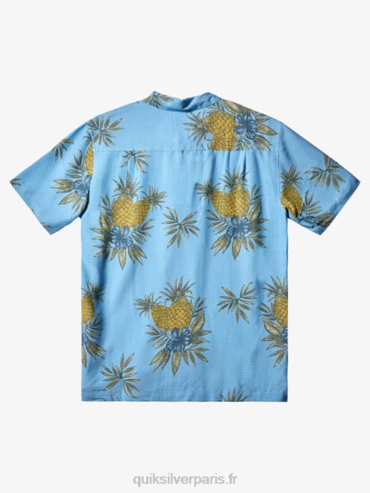 Hommes Quiksilver chemise à manches courtes pour travail sur le terrain waterman D6PT448 travail sur le terrain bleu crépuscule