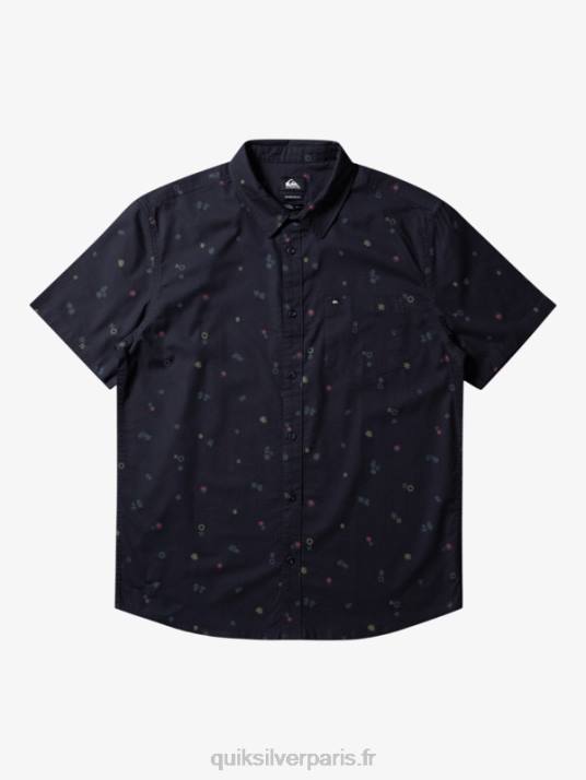 Hommes Quiksilver chemise à manches courtes rave paisible D6PT589 tarmac paisible rave ss