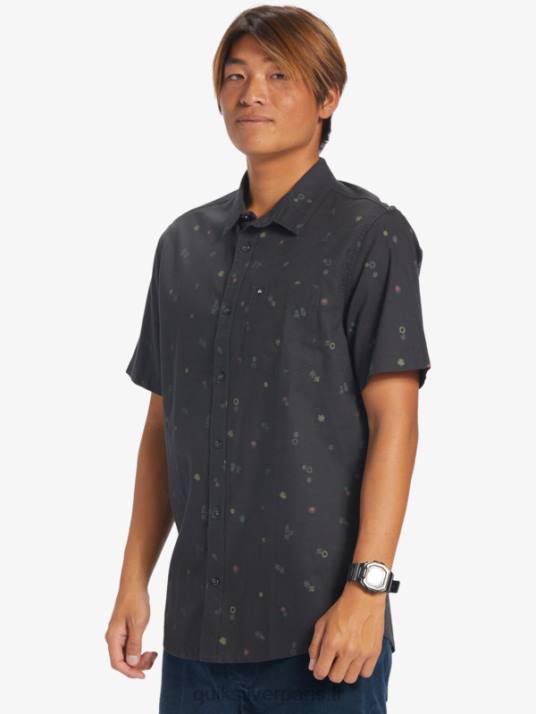 Hommes Quiksilver chemise à manches courtes rave paisible D6PT589 tarmac paisible rave ss