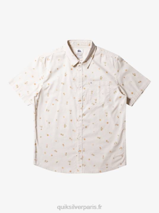 Hommes Quiksilver chemise à manches courtes rave paisible D6PT590 bouleau pacifique rave ss