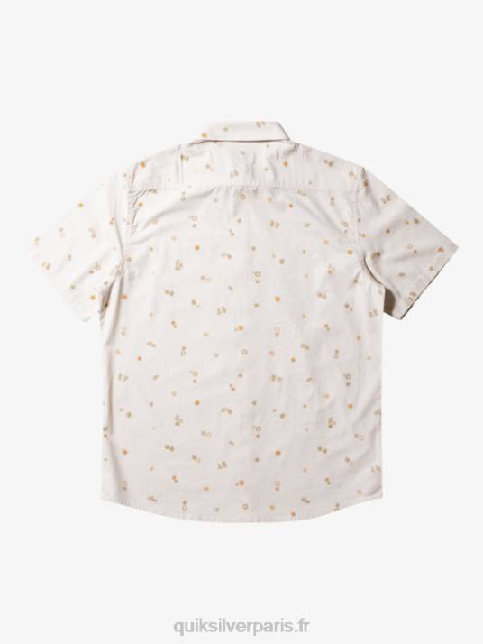 Hommes Quiksilver chemise à manches courtes rave paisible D6PT590 bouleau pacifique rave ss
